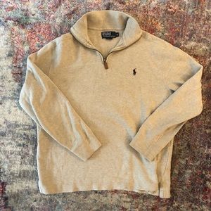 Ralph Lauren Polo 1/4 Zip Oatmeal Sweater